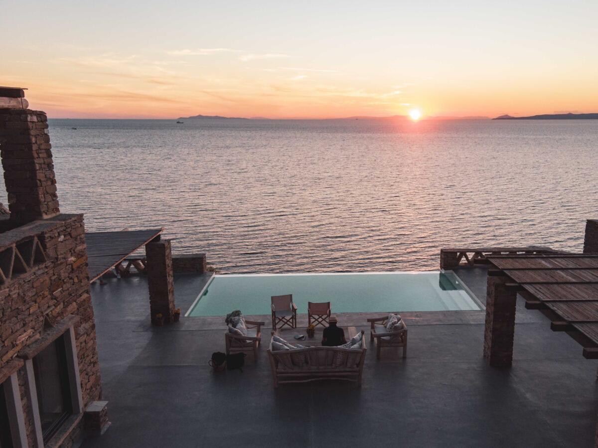 Villa Carpe Diem: Sea & Sunset View In Kea Island Ioulis Zewnętrze zdjęcie